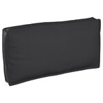 vidaXL Coussin de palette pour siège/dossier noir 120 x 60 x 12 cm en tissu Oxford