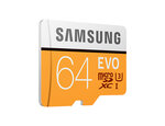 Carte mémoire Micro Secure Digital (micro SD) Samsung 64 Go EVO SDXC Class 10 avec adaptateur