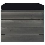 Vidaxl salon palette de jardin 11 pièces avec coussins bois de pin massif