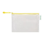 Pochettes à zip a5 tarifold couleur - sachet de 8 jaune  -
