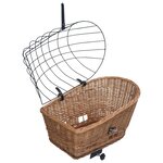 vidaXL Panier arrière de vélo avec couvercle 55x31x36 cm Saule naturel