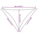 vidaXL Voile d'ombrage 160 g/m² triangulaire sable 4x4x5 8 m PEHD