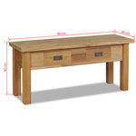 vidaXL Banc d'entrée teck massif 90 x 30 x 40 cm