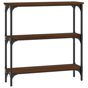 vidaXL Table console chêne marron 75x22 5x75 cm bois d'ingénierie