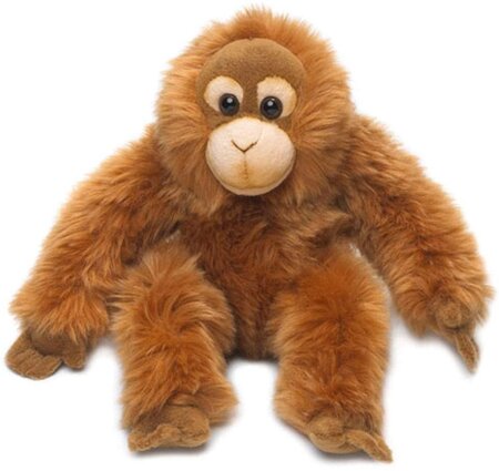 Peluche Orang-Outan De 23 Cm Marron