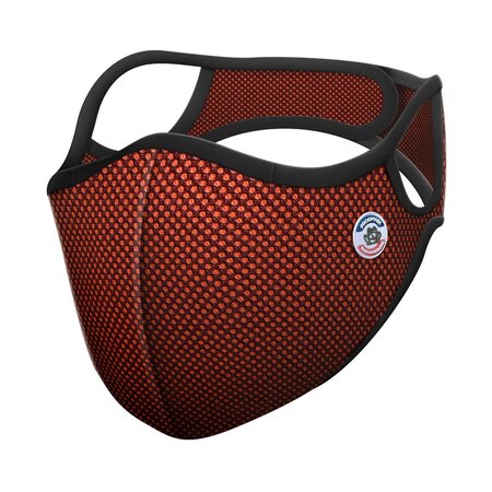 Masque vélo anti-pollution orange avec filtre FFP2 - taille XL (homme)