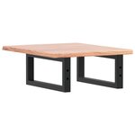 vidaXL Étagère de vasque murale acier et bois de chêne massif