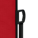 vidaXL Auvent latéral rétractable rouge 200x600 cm