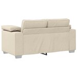 vidaXL Canapé Beige 160 x 80 x 82 cm Tissu en lin mélangé