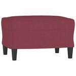 vidaXL Ensemble de canapés 4 Pièces avec coussins Rouge bordeaux Tissu