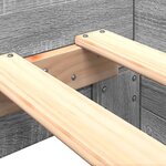 vidaXL Cadre de lit sans matelas sonoma gris 75x190 cm