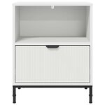 vidaXL Tables de chevet 2 Pièces Blanc 49 x 36 x 61 cm Bois d'ingénierie