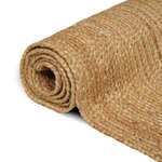 vidaXL Tapis de zone Beige 120 x 170 cm Jute