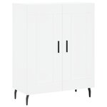 vidaXL Buffet haut Blanc 69 5x34x180 cm Bois d'ingénierie