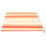 vidaXL Tissu de remplacement pour auvent Jaune et orange 5x3 m