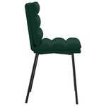 vidaXL Chaises à manger lot de 4 Vert foncé Velours