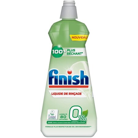 Liquide de Rinçage Lave-Vaisselle 0% 400 ml FINISH
