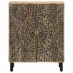 vidaXL Armoire latérale 60x33x75 cm bois massif de manguier