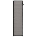 vidaXL Armoire à chaussures avec housse Gris 115x28x110 cm Tissu