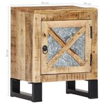 vidaXL Table de chevet 40x30x50 cm Bois de manguier massif