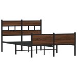 vidaXL Cadre de lit sans matelas chêne marron 120x200 cm