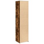 vidaXL Buffet haut chêne fumé 45x41x185 cm bois d'ingénierie