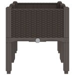 vidaXL Jardinière avec pieds marron 80x40x42 cm PP