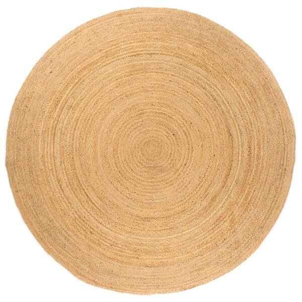 vidaXL Tapis Jute tressé 210 cm Rond