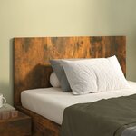 vidaXL Tête de lit Chêne fumé 120x1 5x80 cm Bois d'ingénierie