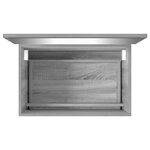 vidaXL Ensemble de meubles de salle de bain 2 Pièces Sonoma gris