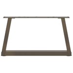 vidaXL Pieds de table basse en forme de V  2 pièces  acier naturel  70 x (30-31 3) cm