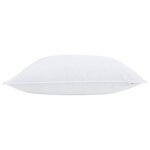 vidaXL Oreiller Blanc 130gsm 100  coton