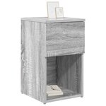 vidaXL Armoire de lit 2 Pièces Sonoma gris 29 x 31 5 x 49 cm