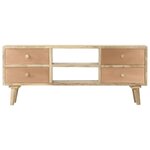 vidaXL Meuble TV 110x30x45 cm Bois de manguier solide