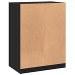 vidaXL Garde-robe noir 77x48x102 cm bois d'ingénierie