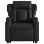 vidaXL Fauteuil inclinable Noir Similicuir