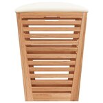 vidaXL Tabouret de salle de bain 40 5x40 5x56 cm Bois massif de noyer