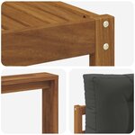 vidaXL Ensemble de canapés d'extérieur 8 Pièces Naturel et Anthracite