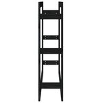 vidaXL Support pour bois de chauffage Noir 100x25x100 cm Bois de pin