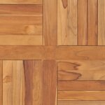 vidaXL Dessus de table Bois de teck solide Carré 80x80x2 5 cm