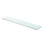 vidaXL Panneaux d'étagère 2 Pièces Verre Transparent 90 x 15 cm