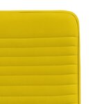 vidaXL Chaises à manger lot de 6 jaune velours