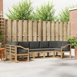 vidaXL Ensemble de canapés d'extérieur 7 Pièces Blanc et anthracite
