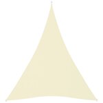 vidaXL Voile de parasol tissu oxford triangulaire 5x6x6 m crème