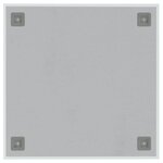 vidaXL Tableau noir magnétique mural blanc 40x40 cm verre trempé