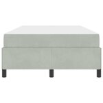 vidaXL Cadre de lit Blanc et gris clair 120 x 190 cm Velours