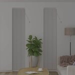 vidaXL Store de Fenêtre avec des rideaux Blanc Aluminium