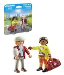 PLAYMOBIL 71506 - My Life Duo Secouriste avec blessé
