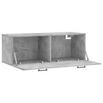 vidaXL Armoire murale gris béton 100x36 5x35 cm bois d'ingénierie