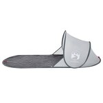 vidaXL Tente de plage gris escamotable imperméable